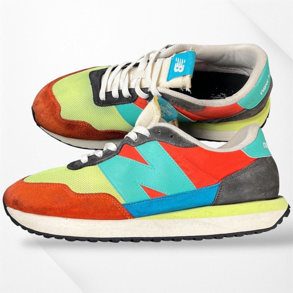 New Balance 237 Retro Running Shoes Multi Color Sneakers MS237PK1 Mens 10.5